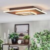 Meron Lampa sufitowa LED Wygląd drewna, Czarny, 1-punktowy