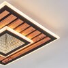 Meron Lampa sufitowa LED Wygląd drewna, Czarny, 1-punktowy