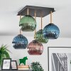 Koyoto lampa sufitowa, kula świetlna złoty, czarny, 5-punktowe