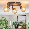 Chehalis Lampa sufitowa, Kula świetlna 40 cm W kolorze bursztynu, 3-punktowe