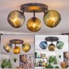 Koyoto Lampa sufitowa, Kula świetlna Niebeieski, Złoty, Zielony, 3-punktowe