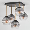 Ripoll lampa sufitowa, kula świetlna złoty, czarny, 5-punktowe
