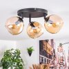 Koyoto lampa sufitowa, kula świetlna bursztynowy, 3-punktowe