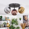 Ripoll lampa sufitowa, kula świetlna chrom, złoty, miedziany, przydymiony, 3-punktowe
