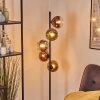 Koyoto Kula świetlna, Lampa stojąca 32 cm Chrom, Złoty, Przezroczysty, W kolorze miedzi, Przydymiony, 5-punktowe