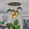 Koyoto lampa sufitowa, kula świetlna 45 cm mosiądz, czarny, 5-punktowe