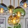 Koyoto lampa sufitowa, kula świetlna 45 cm mosiądz, czarny, 5-punktowe