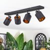 Fallhagen Lampa sufitowa, Spot sufitowy Czarny, 4-punktowe