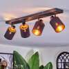 Fallhagen Lampa sufitowa, Spot sufitowy Czarny, 4-punktowe