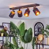 Fallhagen Lampa sufitowa, Spot sufitowy Czarny, 4-punktowe
