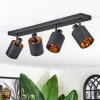 Fallhagen Lampa sufitowa, Spot sufitowy Czarny, 4-punktowe