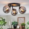 Chehalis lampa sufitowa, kula świetlna 48.5 cm chrom, przydymiony, 3-punktowe