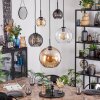 Koyoto lampa wisząca, kula świetlna, lampa wisząca 45 cm bursztynowy, przezroczysty, przydymiony, 5-punktowe