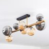 Chehalis lampa sufitowa, kula świetlna złoty, czarny, 8-punktowe