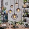 Koyoto lampa wisząca, kula świetlna, lampa wisząca przezroczysty, przydymiony, 5-punktowe
