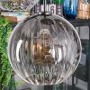 Koyoto lampa wisząca, kula świetlna, lampa wisząca przezroczysty, przydymiony, 5-punktowe