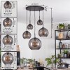 Koyoto lampa wisząca, kula świetlna, lampa wisząca przydymiony, 5-punktowe