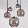 Koyoto lampa wisząca, kula świetlna, lampa wisząca przydymiony, 5-punktowe