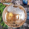 Koyoto lampa wisząca, kula świetlna, lampa wisząca bursztynowy, 5-punktowe