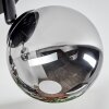 Chehalis Lampa sufitowa, Kula świetlna 44 cm Chrom, Przydymiony, 3-punktowe