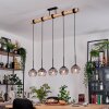 Koyoto lampa wisząca, kula świetlna, lampa wisząca kolory naturalne, czarny, 5-punktowe