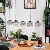 Koyoto lampa wisząca, kula świetlna, lampa wisząca kolory naturalne, czarny, 5-punktowe