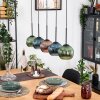 Koyoto lampa wisząca, kula świetlna, lampa wisząca kolory naturalne, czarny, 5-punktowe
