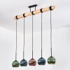 Koyoto lampa wisząca, kula świetlna, lampa wisząca kolory naturalne, czarny, 5-punktowe