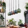 Koyoto lampa wisząca, kula świetlna, lampa wisząca kolory naturalne, czarny, 5-punktowe