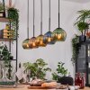 Koyoto lampa wisząca, kula świetlna, lampa wisząca kolory naturalne, czarny, 5-punktowe
