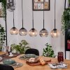 Koyoto lampa wisząca, kula świetlna, lampa wisząca kolory naturalne, czarny, 5-punktowe