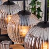 Koyoto lampa wisząca, kula świetlna, lampa wisząca kolory naturalne, czarny, 5-punktowe