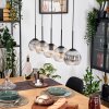 Koyoto lampa wisząca, kula świetlna, lampa wisząca kolory naturalne, czarny, 5-punktowe