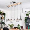 Koyoto lampa wisząca, kula świetlna, lampa wisząca kolory naturalne, czarny, 5-punktowe