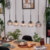 Koyoto lampa wisząca, kula świetlna, lampa wisząca kolory naturalne, czarny, 5-punktowe