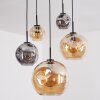 Ripoll lampa wisząca, kula świetlna, lampa wisząca bursztynowy, przydymiony, 5-punktowe