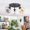Gastor lampa sufitowa, kula świetlna bursztynowy, przezroczysty, przydymiony, 3-punktowe