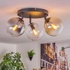 Gastor lampa sufitowa, kula świetlna bursztynowy, przezroczysty, przydymiony, 3-punktowe