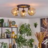 Ripoll lampa sufitowa, kula świetlna bursztynowy, 3-punktowe