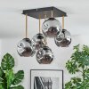 Ripoll lampa sufitowa, kula świetlna złoty, czarny, 5-punktowe