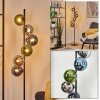 Gastor kula świetlna, lampa stojąca 34 cm niebeieski, chrom, zielony, przydymiony, 6-punktowe