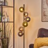 Gastor kula świetlna, lampa stojąca 34 cm niebeieski, chrom, zielony, przydymiony, 6-punktowe