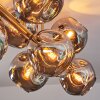 Ripoll lampa sufitowa, kula świetlna złoty, czarny, 8-punktowe