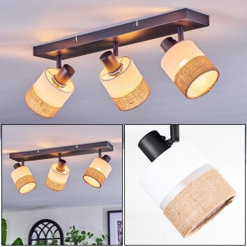 Fallhagen Lampa sufitowa, Spot sufitowy Czarny, 3-punktowe