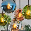 Gastor lampa sufitowa, kula świetlna niebeieski, chrom, zielony, miedziany, przydymiony, 5-punktowe