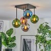 Gastor lampa sufitowa, kula świetlna niebeieski, chrom, zielony, miedziany, przydymiony, 5-punktowe