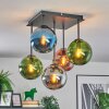 Gastor lampa sufitowa, kula świetlna niebeieski, chrom, zielony, miedziany, przydymiony, 5-punktowe