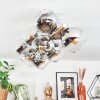 Koyoto lampa sufitowa, kula świetlna złoty, czarny, 10-punktowe