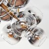 Koyoto lampa sufitowa, kula świetlna złoty, czarny, 10-punktowe