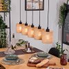 Soungou lampa wisząca, lampa wisząca kolory naturalne, czarny, 5-punktowe